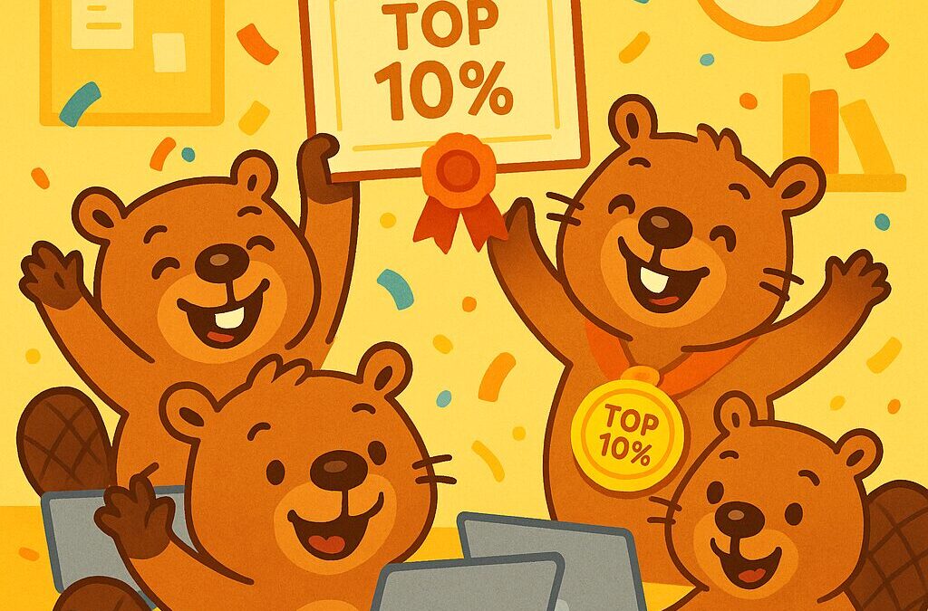 Učenici naše škole među 10 % najboljih na natjecanju Dabar